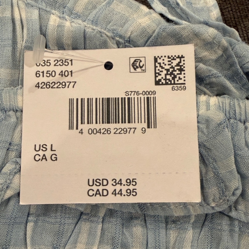 American Eagle Smocked Ruffle Tank Top - Size Large - NWT!! women’s tanks tops - Picture 8 of 12